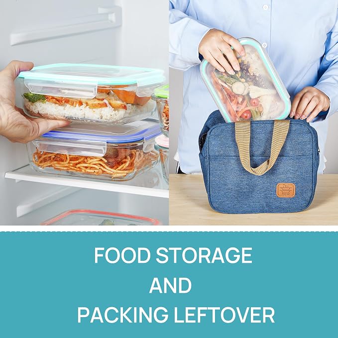 Vtopmart 5 Pack 35oz Glass Food Storage Containers - Image 5