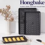 HONGBAKE Nonstick Baking Sheet Pan Set of 3, Cookie Sheets - Image 9