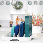 Simple Houseware Food Container Lids Storage Organizer - Image 2