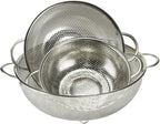Chef Craft Select Microperforated Colander, 5 Quart, Stainless Steel - Image 3
