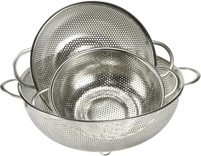 Chef Craft Select Microperforated Colander, 2.5 quart, Stainless Steel - Image 3