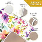 Spring Floral Dish Drying Mat for Kitchen Counter Flower Microfiber Absorbent - Image 4