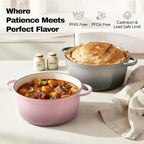 6 Quart Dutch Oven Pot with Lid, Non Stick Enameled Cast Iron Dutch Oven - Image 2