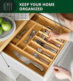 ROYAL CRAFT WOOD Luxury Bamboo Kitchen Drawer Organizer - Image 6