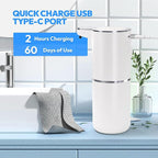 Automatic Soap Dispenser Touchless, Liquid Hand Soap Dispenser 12.8oz USB - Image 5