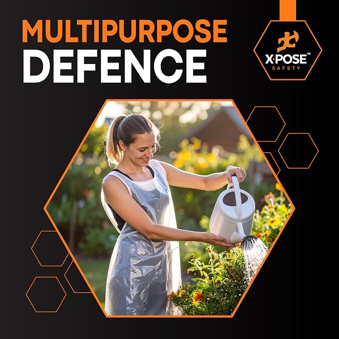Xpose Safety 5000 White Plastic Disposable Aprons - Image 5