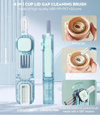 VIDONIO 4 in 1 Cup Lid Gap Cleaning Brush, Mutipurpose Tiny Silicone Cup Holder - Image 2