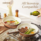 CAROTE 25-Piece Ceramic Cookware Set, Nonstick Pots and Pans Set - Image 4