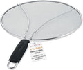 U.S. Kitchen Supply Stainless Steel Splatter Guard 13" Fine Mesh Cover by USKitchenSupply