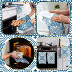 Jingmore 6 Pcs Kitchen Decor Set Accessory Farmhouse Kitchen Towels Pot Holders - Image 4