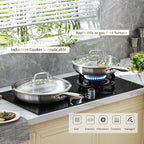 DELARLO Tri-Ply Stainless Steel Pan, 18/10 Frying Pan, Oven Safe Up to 600°F - Image 6