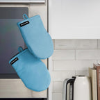 KITCHENAID Gourmet Series Gridlines Mini Oven Mitts 2-Pack Set, Heat Resistant - Image 5