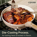 CAROTE 18 Pcs Ceramic Cookware Set Titanium Nonstick - Image 7