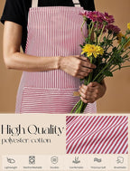 2 Pack Kitchen Cooking Aprons, Soft Aprons - Image 7