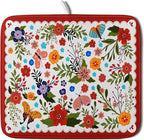 Flowers Printed Dish Drying Mat Floral Coffee Mat by Giwawa