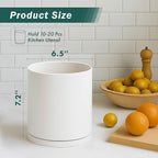 D'vine Dev 360° Rotating Utensil Holder – 7.2" Kitchen Utensil Crock - Image 2