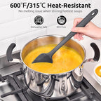 U-Taste Extra-Long 600ºF Heat Resistant Spatula Spoon: 14" Silicone Spoonula - Image 4