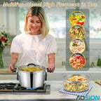 AOSION 6 Quart Stainless Steel Stockpot - Image 4