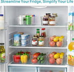 Vtopmart 6pcs Clear Organizers and Storage Bins, Plastic Storage Containers - Image 3