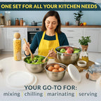Baker's Signature Stainless Steel Mixing Bowls - Image 6