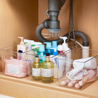 YIHONG Clear Plastic Storage Bins, 4 Pack Pantry Organizer Bins - Image 7