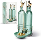 COOK WITH COLOR Glass Olive Oil Bottle Dispenser by CookwithColor