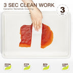 HONGBAKE 3 Pack Nonstick Ceramic Baking Sheet Pan Set - Image 8