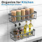 EUDELE Shower Caddy 2 Pack, Adhesive Shower Organizer - Image 6