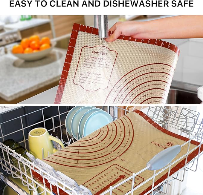 Silicone Baking Mat, Reusable Food Grade Silicone Counter Mat - Image 5
