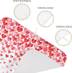 Valentines Dish Drying Mat 18x24 Inch Watercolor Red Pink Love Hearts Drying - Image 3