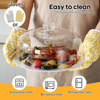 10 inch Glass Microwave Splatter Cover, All Glass, BPA-Free & Non-Plastic - Image 5