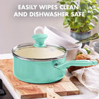 GreenPan Rio Healthy Ceramic Nonstick 2QT Saucepan - Image 7