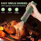 Salt and Pepper Grinder Set Mom Gifts, Electric Automatic Green Salt Pepper - Image 3