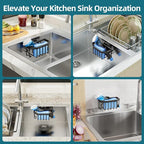 TAILI Sink Caddy with Strong Suction Cup, Sponge Holder - Image 6