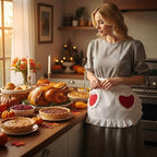 CRB Fashion Waist Apron Kitchen Cooking Restaurant Cotton Bistro Half Aprons - Image 6