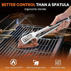 Kitchen Tongs for Cooking, Stainless Steel Spatula Tongs Locking Metal Tongs - Image 2