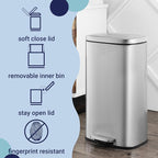 happimess HPM1011A Curtis 8-Gallon Step-Open Trash Can - Image 3