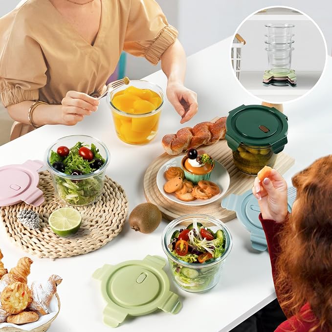 Freshmage 23oz Glass Meal Prep Containers - Image 6