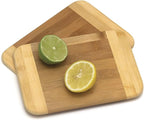 Lipper International Bamboo Wood Two-Tone Kitchen Cutting and Serving Board - Image 3