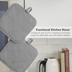 KITCHENAID Gourmet Series Gridlines Pot Holders 2-Pack Set, Heat Resistant up - Image 6