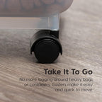 IRIS USA Airtight Dog Food Storage Container, WeatherPro, Removable Wheels - Image 9