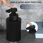 Automatic Soap Dispenser Liquid Touchless: 9oz Black Plastic - Image 3