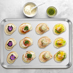 Stainless Steel Baking Sheet Set of 2, Deedro Cookie Sheet Metal Baking Pan - Image 7