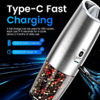 MealHelper Rechargeable Gravity Electric Salt and Pepper Grinder Set - Image 5