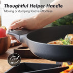 SENSARTE Nonstick Frying Pan Skillet 12.5Inch Large Non Stick Omelette Pans - Image 2