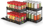 Pull Out Spice Rack Organizer for Cabinet, 2 Pack Widen Slide Out Spice Racks - Image 9