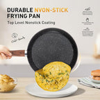 DishDelight 17 Piece Pots and Pans Set Non Stick, Nonstick Induction Granite - Image 3