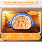 ONKO Dutch Oven For Sourdough Bread Baking, 6QT Enameled Cast Iron Dutch Oven - Image 5