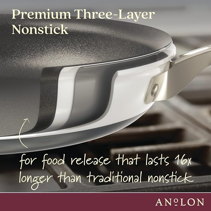 Anolon Achieve Hard Anodized Nonstick Frying Pan/Skillet, 10 Inch - Image 3
