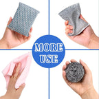 6pcs Stainless Steel Scrubber 2pcs Heavy Duty Scrub Sponges 1pcs Dish Clean - Image 8